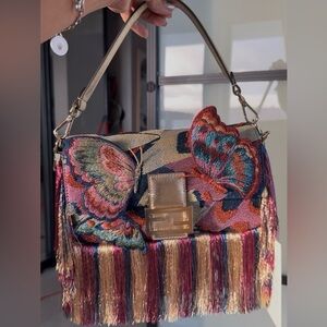 Fendi Limited Edition Butterfly Embroidered Baguette